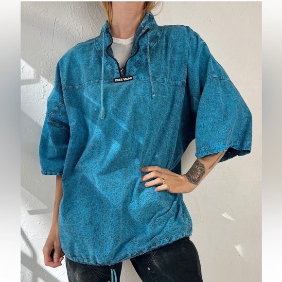 Vintage 1990s Honey Komb Ezze Wear Denim Sleeveless Jacket​ - Picture 11 of 11